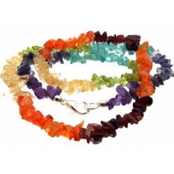 18 Inch Chakra Gemstone Necklace